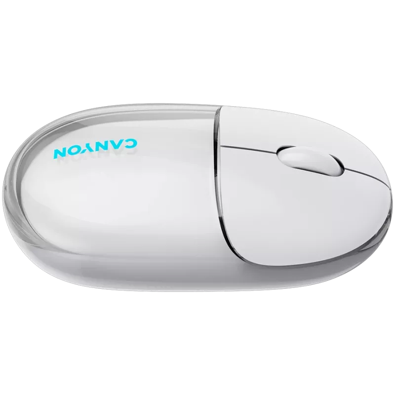 Mouse CANYON OnClick 24 BT/ wireless trasparente/bianco