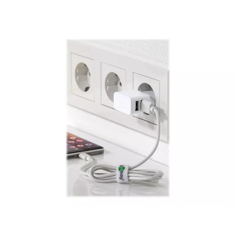 Goobay 44952 caricabatterie per dispositivi mobili interno bianco (44952)