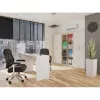 Armadio portadocumenti OLIV 2D 74x35x180 cm, rovere Sonoma/bianco