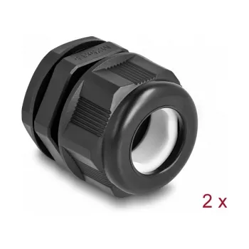 Pressacavo DeLOCK EX M25 nero 2 pezzi poliammide