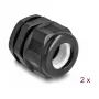 Pressacavo DeLOCK EX M25 nero 2 pezzi poliammide