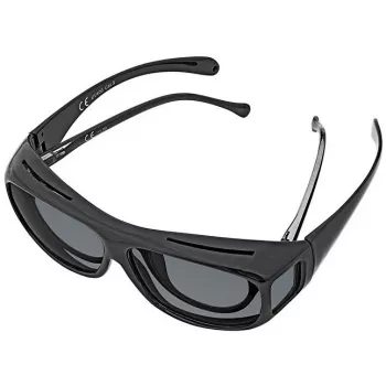 Occhiali da sole WEDO 271 48599 ovali, avvolgenti, unisex, lenti polarizzate, design sopraocchiali