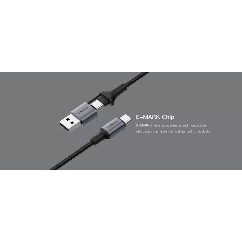 Cavo USB Type-C 2-in-1 Orsen S8, 5A, 1,5 m (ricarica rapida/dati)