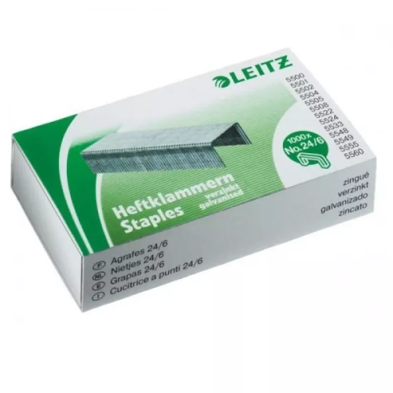 Punti metallici Leitz, 24/6 (1000) 1103-106