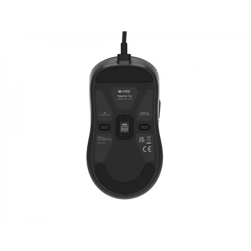 MOUSE GAMING FURY TANTO T4 12000DPI RGB NERO PROGRAMMABILE