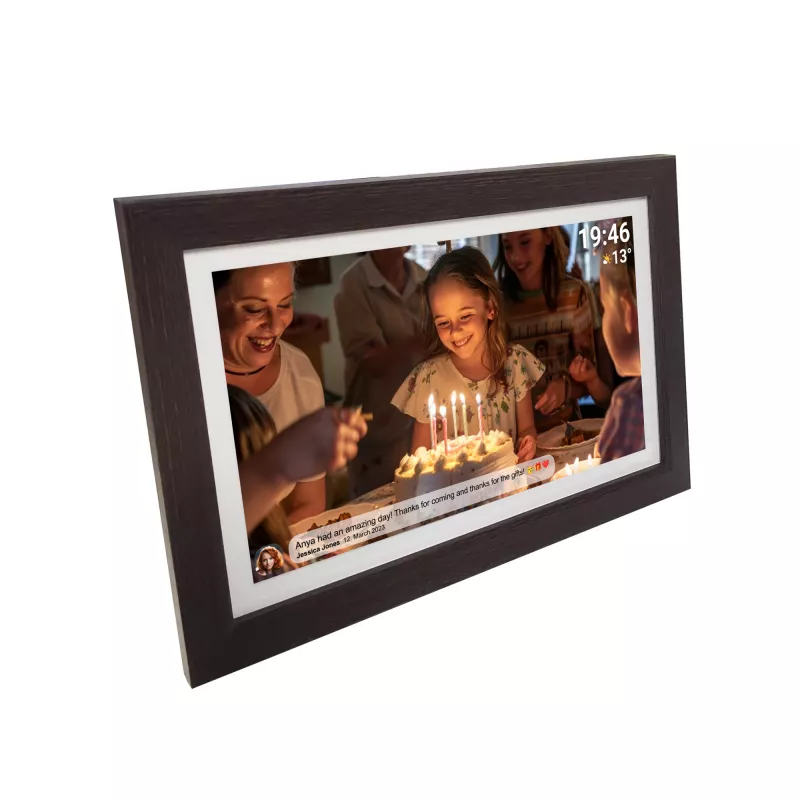Denver PFF-1543DW cornice digitale marrone 39,6 cm (15,6 pollici) touchscreen Wi-Fi