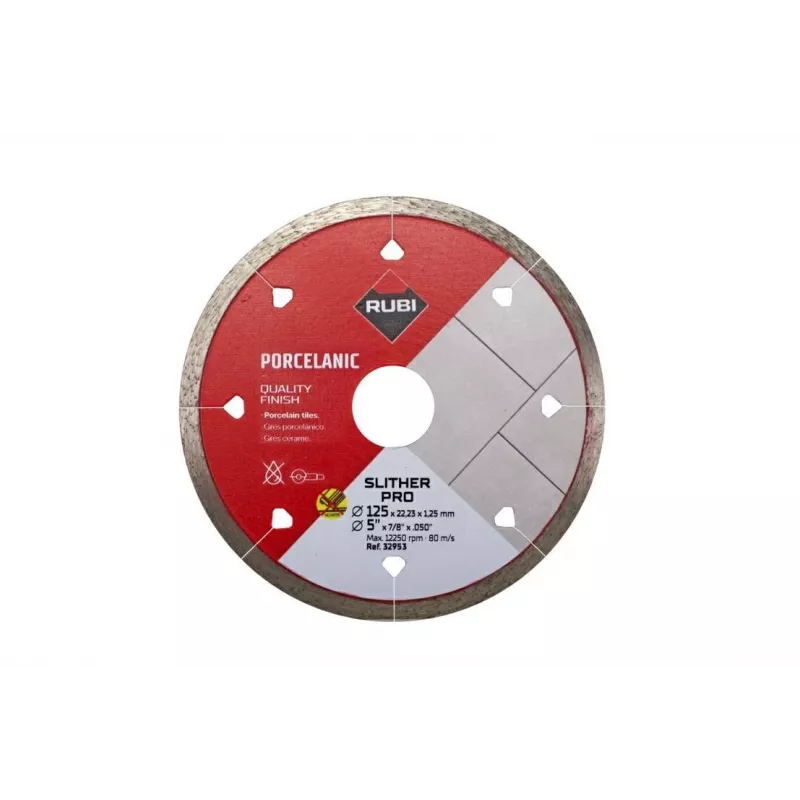 Disco Diamantato RUBI Slither Blade 115 mm Pro 32953 — Disco diamantato per piastrelle e pietra