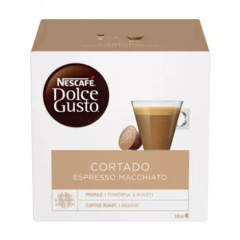Nescafe Dolce Gusto Cortado Espresso Macchiato caffè, 16 capsule