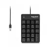 Tastierino numerico DeLOCK 12108 USB nero 19 tasti cavo 1,6 m