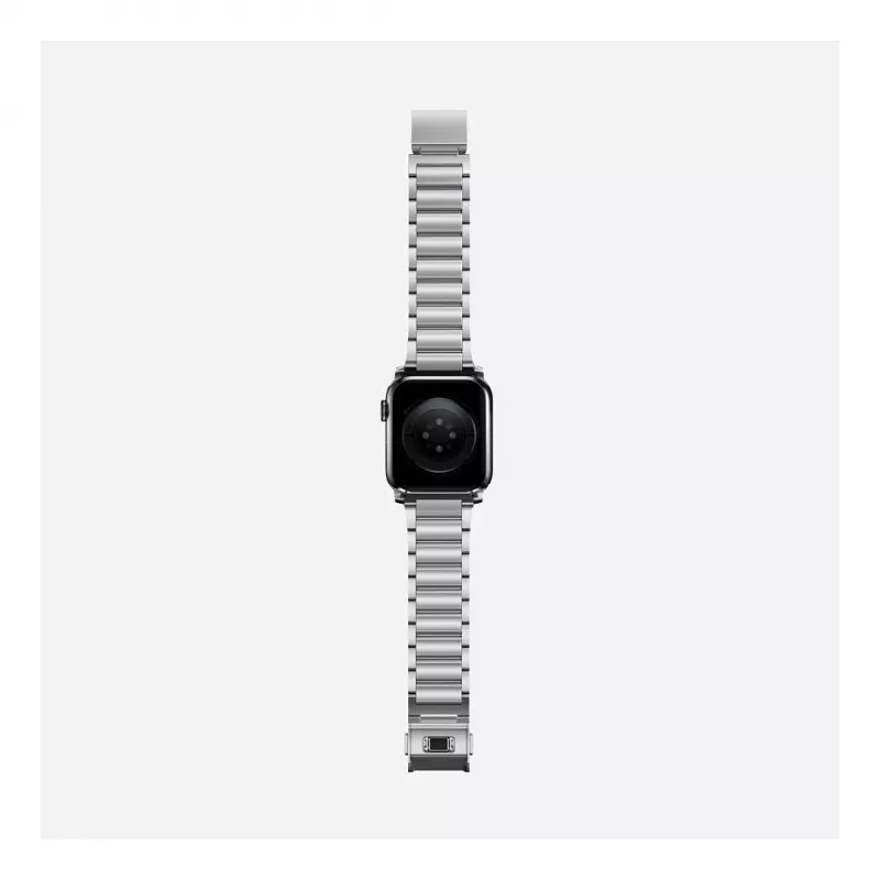 Cinturino Nomad NM1A4HSXS0 per sportwatch, acciaio inox, argento, larghezza 35 mm, 108,9 g