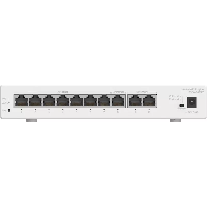 HUAWEI eKit S380-S8P2T router multiservizio, 2x WAN, 8x PoE LAN