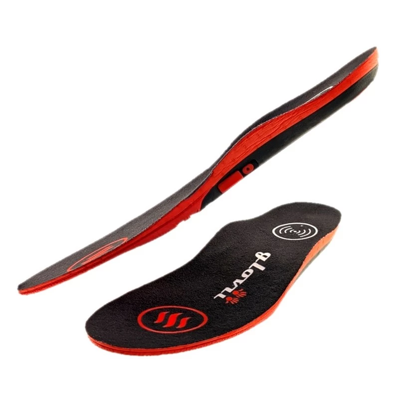 Solette riscaldate Glovii GW3M unisex, nero, 100 % poliestere, per l'inverno