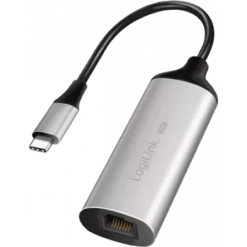 Adattatore da USB-C a RJ45 Gigabit Ethernet LOGILINK UA0456 — USB 3.2 Gen 1 (5 Gbit/s) connettore maschio a connettore femmina RJ45