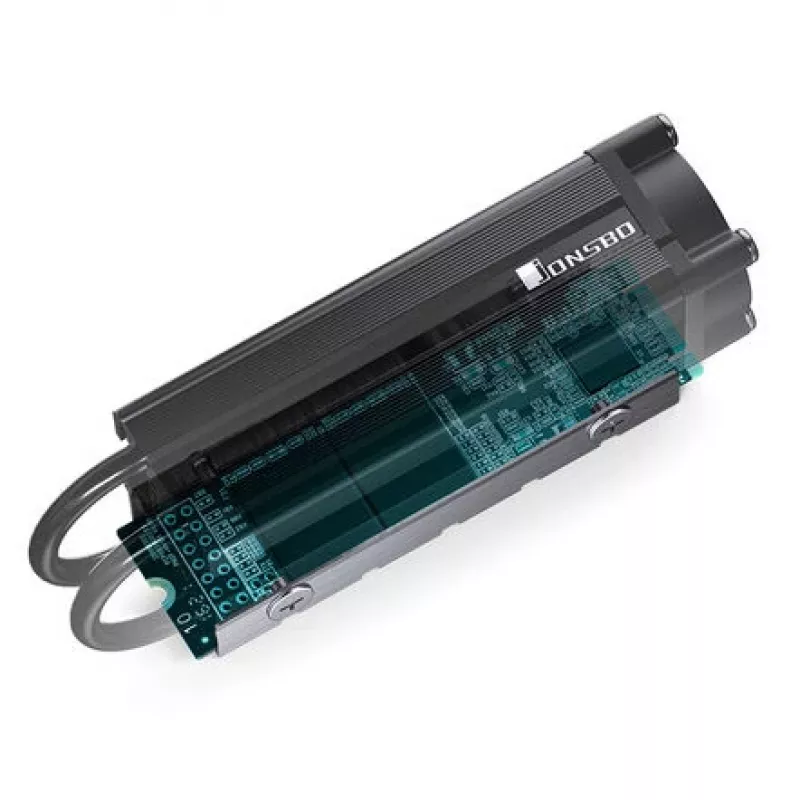 Dissipatore per SSD M.2 Jonsbo M.2-7 nero — dissipatore passivo per unità M.2, design in alluminio piatto