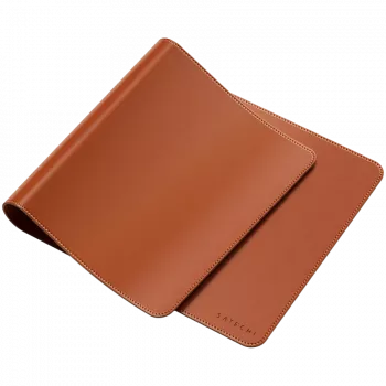 Tappetino per mouse Satechi Vegan-Leather Premium Desk Mat marrone ST-LPDMN