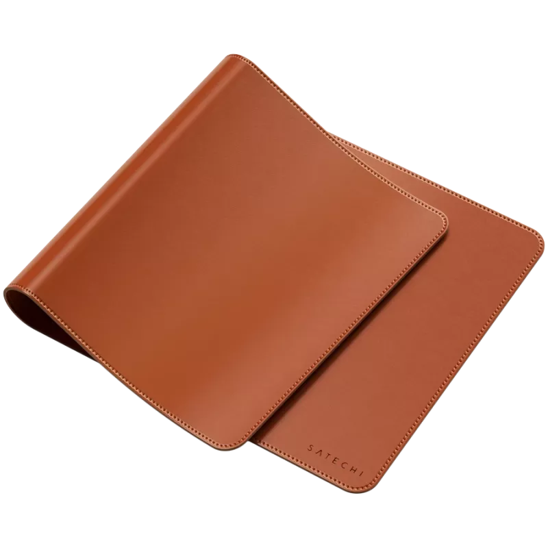 Tappetino per mouse Satechi Vegan-Leather Premium Desk Mat marrone ST-LPDMN