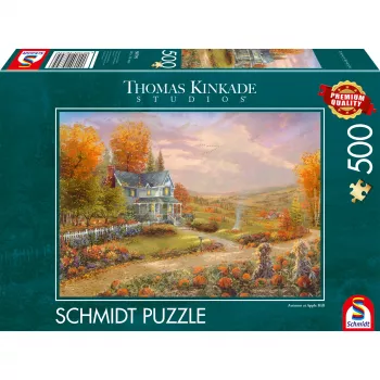 Thomas Kinkade Studios: Herbst in Apple Hill, puzzle 500 pezzi