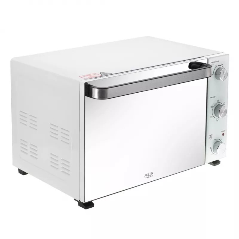 Forno elettrico da tavolo Adler AD 6027, capacità 48 L, 1800 W, bianco