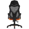 Sedia gaming CANYON Wave MCH02 — schienale in mesh, design ergonomico, nero/arancione
