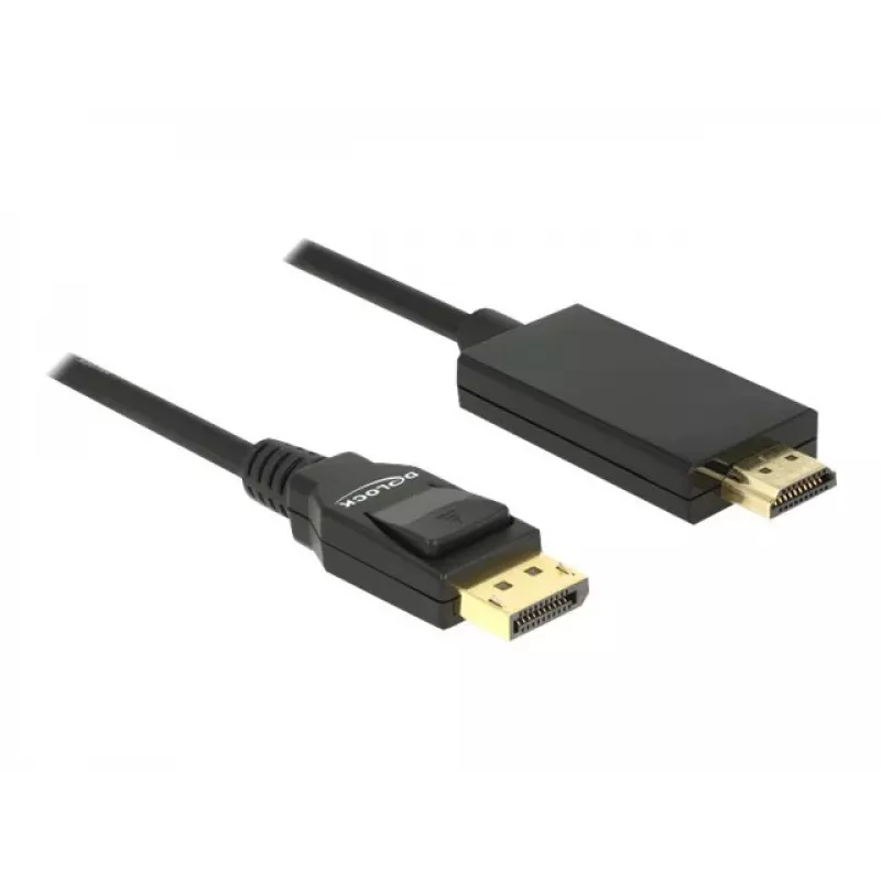 Adattatore per cavo video DeLOCK 85318 DisplayPort su HDMI 3 m nero