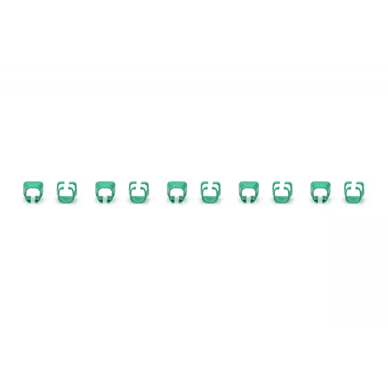 DIGITUS - Clip per cavi con codifica colori - per cavi patch - verde (confezione da 100) (A-CC-G)