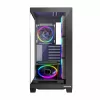 Case PC MODECOM Volcano Stellar 5F ATX Midi Tower, vetro temperato, 5 ventole preinstallate, USB‑C, supporta microATX/ATX, GPU max 420 mm, altezza dissipatore CPU 175 mm