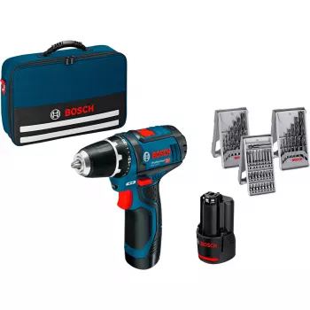 Bosch GSR 12V-15 Professional 1300 RPM 600 g nero, blu