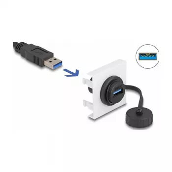 DeLOCK modulo Easy 45 SuperSpeed USB 5 Gbit/s USB Type-A connettore femmina 45 x 45 mm