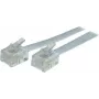 Cavo modulare per telefono ShiverPeaks 70095-W con connettore Western 6/4 (RJ11)