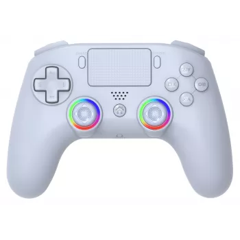 Controller LED wireless SUBSONIC SA5639-2 — per PS4 e PC, bianco, connessione wireless