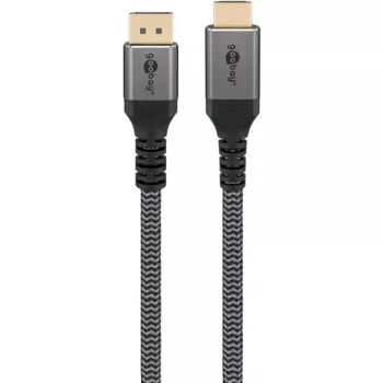 Goobay 65269 Adattatore cavo video 2 m DisplayPort HDMI grigio (65269)