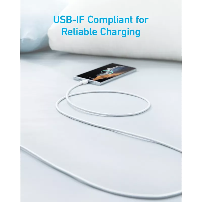 Cavo USB Anker 322 1,8 m USB A USB C bianco