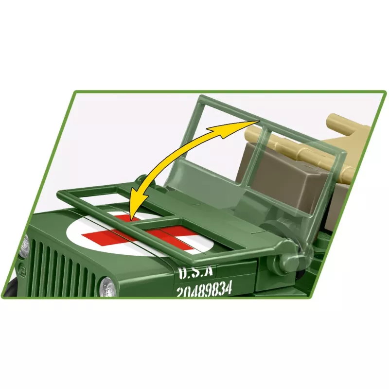 Mattoncini COBI Medical Willys MB 130 pezzi 6 anni