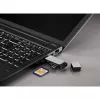 Hama 123900 lettore di schede USB 3.0 SD/microSD, alluminio, nero/argento