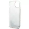 Karl Lagerfeld KLHCP14MLMNMS iPhone 14 Plus 6.7 custodia rigida argento / argento Liquid Glitter Monogram