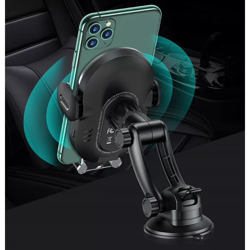 Supporto auto a induzione per smartphone usams US-CD131 15W automatico per parabrezza e cruscotto