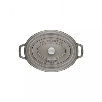 Cocotte ovale in ghisa Staub 29 cm, grigio grafite