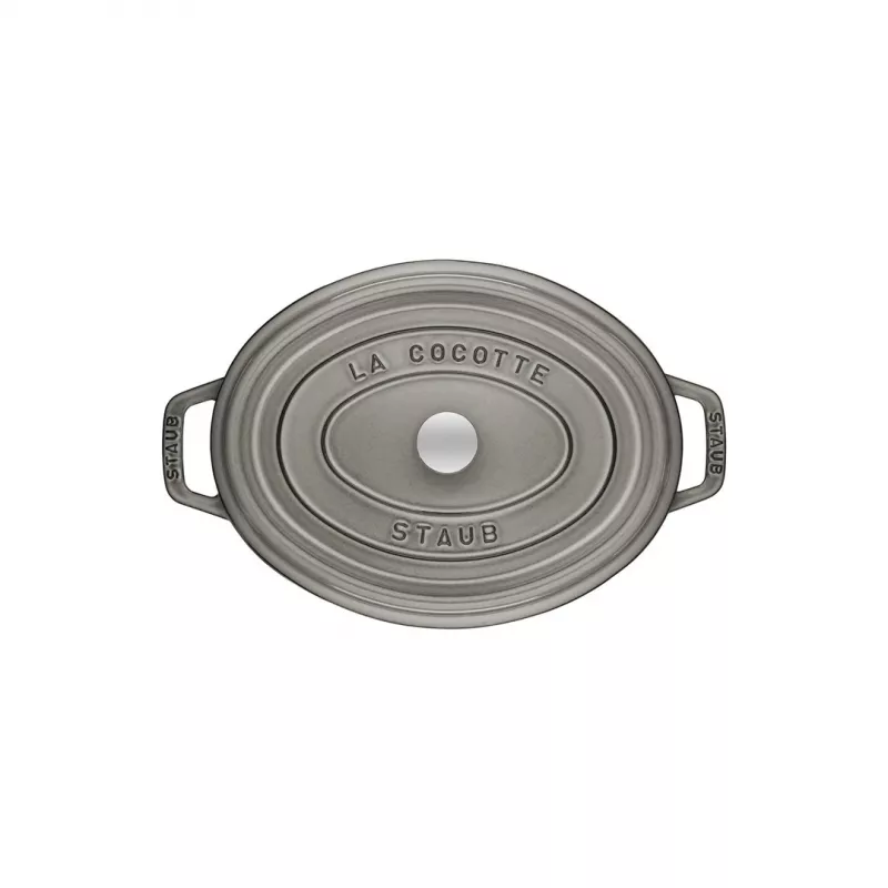 Cocotte ovale in ghisa Staub 29 cm, grigio grafite