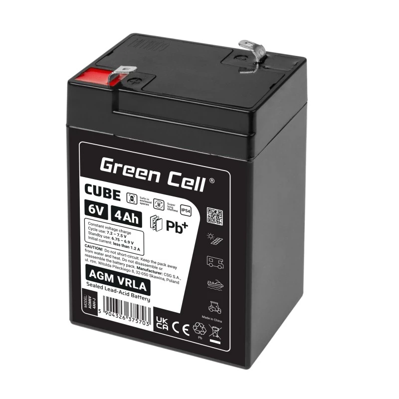 Batteria AGM VRLA 6V 4Ah IP54
