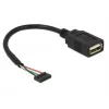 Cavo USB DeLOCK 84831 USB 2.0 0,15 m nero