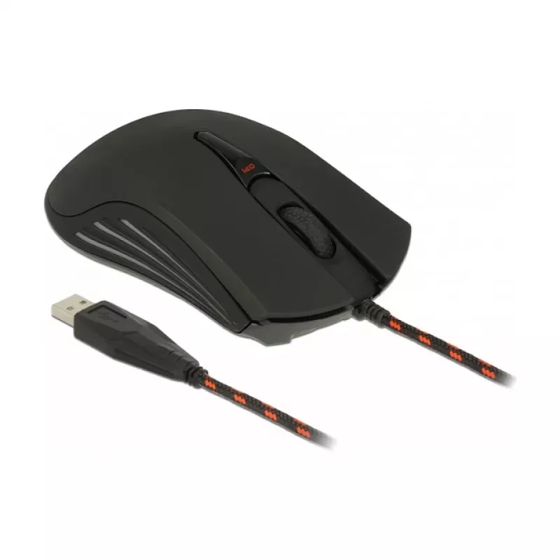 Mouse da gaming DeLOCK 12531 ambidestro USB Type-A ottico 4800 DPI