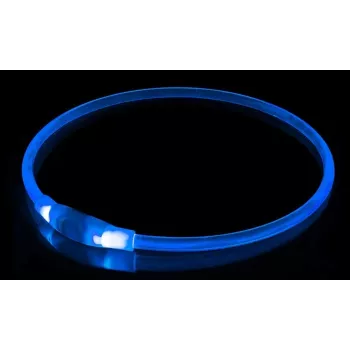Collare LED KABB blu per cani e gatti – ricaricabile, collare di sicurezza regolabile con illuminazione