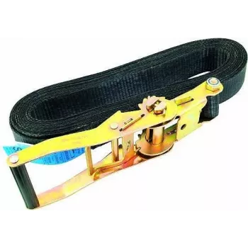 OMNITRONIC cinghia di ancoraggio S800 con cricchetto, 8 m / 50 mm, nera