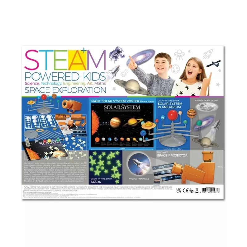 Set didattico 4m Space Exploration 5537 – pratico set didattico STEM per costruire progetti spaziali