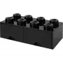 Cassetto LEGO Room Copenhagen Brick 8 nero – cassetto contenitore per mattoncini LEGO
