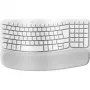 Logitech Ergo Series Wave Keys for Mac - Tastiera - Wireless - Bluetooth LE - AZERTY - Francese - bianco ghiaccio (920-012406)