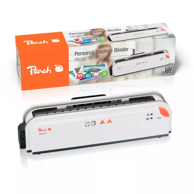 Rilegatrice termica Peach PB200-70 60 s 300 fogli bianco