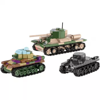 Set da costruzione COBI Renault R35 Valentine IX Panzer I 595 pezzi