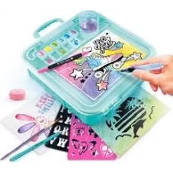 Set acquerello portatile con accessori – Canal Toys ART012, valigetta artistica da viaggio compatta con colori e strumenti