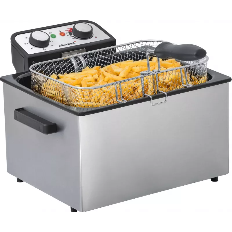 Friggitrice Steba DF 300 Double 5 L 3000 W nero acciaio inox